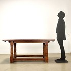 Antique Table Fruit Wood Italy Xx Century