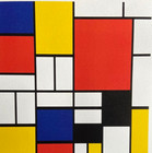Piet Mondrian Lithograph Coa Original Signed Stamped Numbered 180 Ex