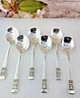 Oneida Community Coronation 6 Round Soup gumbo Spoons  6 7 8  -free Shipping 