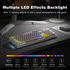 Ak96 Wired Mechanical Gaming Keyboard Led Backlit Usb Custom Gray White