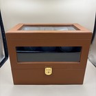 Orbita 3 Watch Winder With Drawer Leather Working