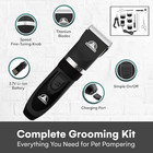 Professional Dog Grooming Kit - Cordless Low Noise Dog Clippers For Grooming Thi
