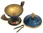 Vintage Judaica Jewish Israel Spice Server Judaism Jerusalem Hebrew Hand Painted