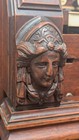 Antique Minor Flaws Ornate Saint Face George Prince  co Organ Hardwood Woodwork 