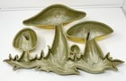 Vintage 1970 Mushroom Wall Hanging Hard Plastic Mid Century Mod Decor Dart Ind