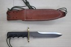 Randall Made Model 14 7 5  Sawteeth O-1 Carbon Steel Knife Micarta Sheath  P82