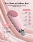 2-in-1 Facial Cleansing Brush   Massager  7 Modes  Pink