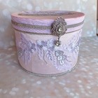 Wedding Card Box Money Holder Gift Envelope Pink Bling Crystal Brooch Rose Decor