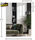 Home Gym Mirrors 12 Inch X 12pcs Wall Mounted Mirror Glass Frameless Full Le    