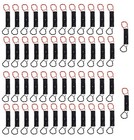 50 Pcs Aa Battery Holder Case Clips With Red Wire Leads - 1 5v Plastic Box