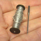 Vintage Boye Wooden Needle Holders Case Tube W  Thread   Sewing Needle  16