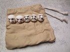 Vtg 90 s Nos Creepy Faces Head In Bag Balls Scary Philippines Pottery Clay Craft