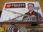 Vintage 1959  Erector 10053 The Rocket Launch Set Case Asis Many Parts No Rocket