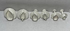 6 Piece Set Easy Push Leaf Cutters For Clay Or Dough For Artist Or Bakers