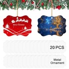 Pcs Metal Sublimation Ornament Blank double Sided Sublimation 20