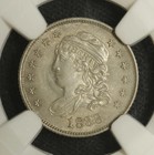 1833 Ngc Ms-62 Capped Bust Half Dime