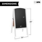 Wooden A Frame Chalkboard Sidewalk Signs With Rounded Top - 20 X 40 White Board