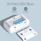 Siterwell 10 Year Carbon Monoxide Detector Alarm Lcd Digital Display For House
