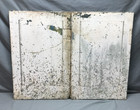 Antique Pair Vtg Shabby Wood 19x32 Early Cupboard Cabinet Doors Chic Old 592-25b