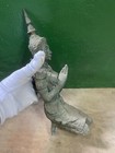 Ancient Central Asian Buddhist Art Bronze Gandhara Buddha Statue Sculpture 