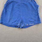 Vintage Summer Shorts Mens 28 Blue French Chore Name Stencel 60s Maui Beach Gym