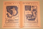 1944 Lonet Theatre Wellington Ohio World War Ii Movie Flyer Roy Rogers Trigger  