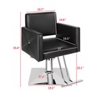 Hydraulic Black Barber Chair Ladies Hair Spa Salon Styling Beauty Equipment