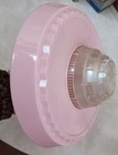 Vintage Mid Century Mcm Art Deco Pink Retro Plastic 10  Ceiling Light Shade