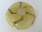 Vintage Art Deco Light Fixture Lamp Yellow Opaline Glass Sconce