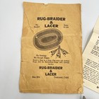 Vintage Rug Braider And Lacer Rug Maker Kit W  Instructions