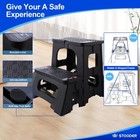 Folding 2-step Stool - 2nd Gen  Upgraded A-frame Stability  Safety Lock  Anti   