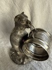 Simpson Hall Miller   Co Collectible Dog Figural Napkin Ring Silver Plate