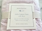 Pottery Barn Kids Baby Eyelet Belgian Linen Crib Skirt Soft Pink New Ec 