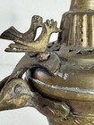 Antique Islamic Dallah Brass Teapot Middle Eastern Arabic Bedouin Vessel Birds