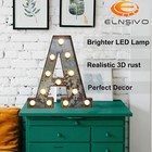 Led Marquee Light Up Letters Industrial Vintage Style Lighted Letters Rust Metal