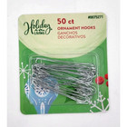 Holiday Living 50 Ct  Silver Ornament Hooks Christmas Tree Decorations Lot Of 4