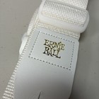 Ernie Ball Polypro White Leather Guitar Strap White