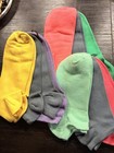 Df Women   s Multicolor Solid Low Cut Ankle Socks 1 Pairs Size 9-11 Cotton