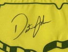 Dustin Johnson Signed Masters Flag Psa dna Coa Undated Golf Golfer 2020 Pga Open