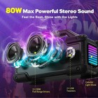 Portable Bluetooth Speaker Wireless Lights  Bluetooth Speaker Loud Stereo Sound 