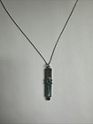 Sculptural Swarovski Mezuzah Necklace Pendant Judaica