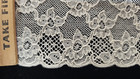 Vintage antique  Ivory  2  Cotton Leavers Lace  8 Yards