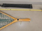 Gorgeous Rare Unique Net Wooden Fly Fishing Trout Vintage Folding Steelhead