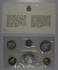 1965 Canadian Silver Six-coin Uncirculated Mint Set   mint Package 