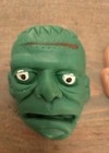 Vintage Monster Frankenstein Rubber Jiggler Finger Puppet Oily Spooky Halloween