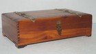 Beautiful Vintage Tongue   Groove Wood Cedar Jewelry Keepsake Box