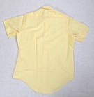 Vintage Sears Yellow Short Sleeve Perma-prest Button Down Large Dress Shirt 