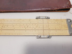 Vintage Pickett Eckel Slide Rule Model 500-t Log Log Ortho-phase W  Leather Case