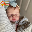 20  Reborn Baby Doll Girl Full Body Vinyl Silicone Newborn Baby With Accessories