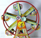 Vintage J chein Hercules Ferris Wheel Mechanical Tin Windup Toy Mickey Donald